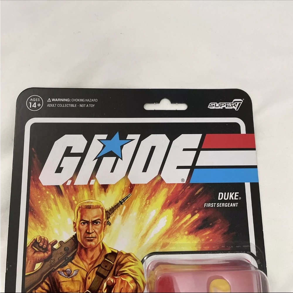 GI JOE Duke First Sergeant Super 7 3.75" INCH REACTION FIGURE NEW In Hand - Picture 5 of 7